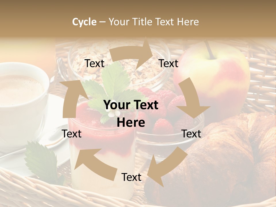 Symbol Vector Hamburger PowerPoint Template