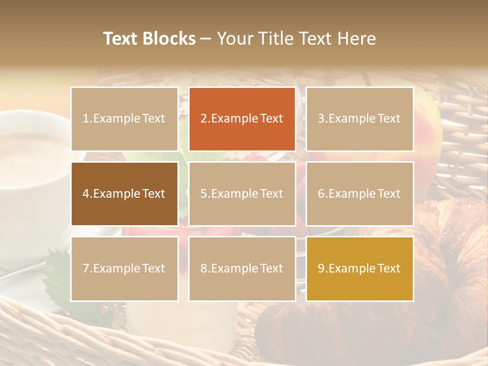 Symbol Vector Hamburger PowerPoint Template