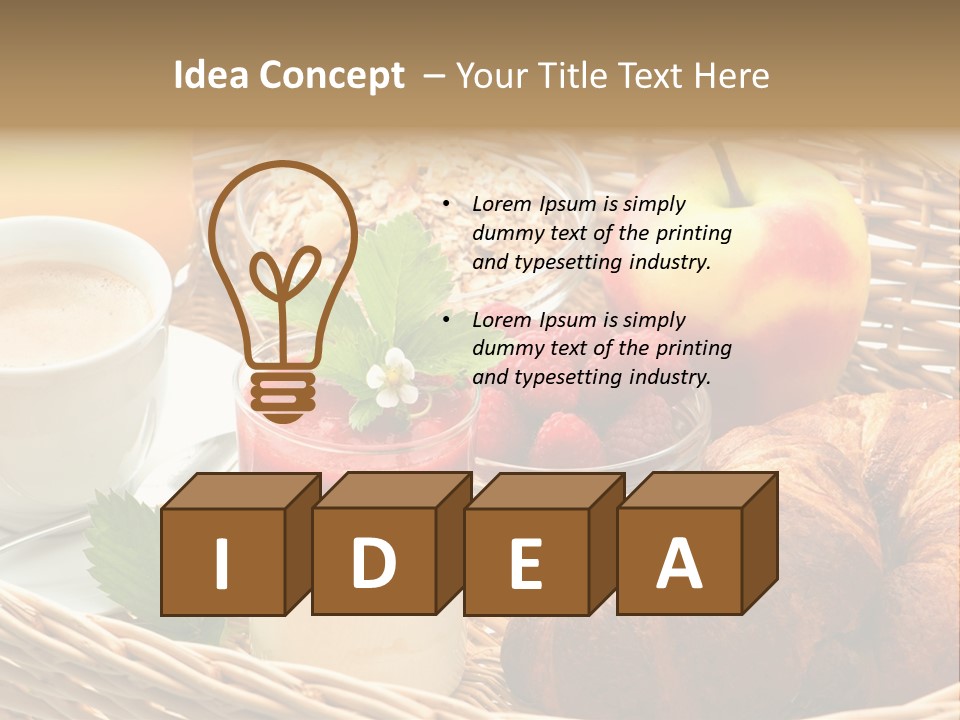 Symbol Vector Hamburger PowerPoint Template