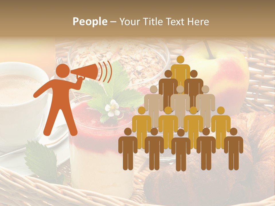 Symbol Vector Hamburger PowerPoint Template