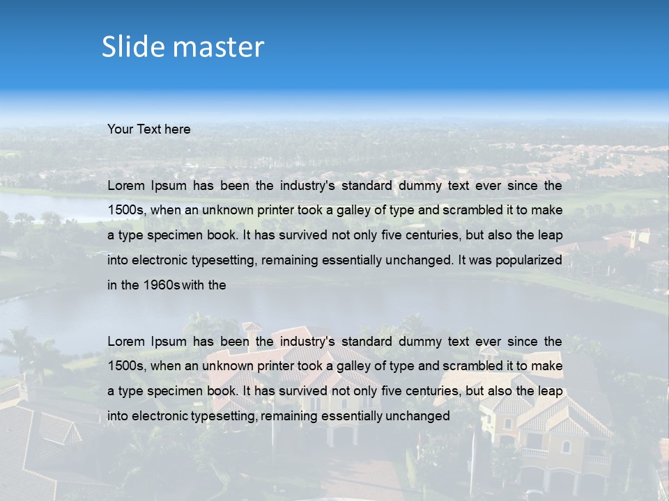 Bay Beach Cove PowerPoint Template