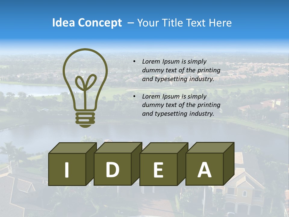 Bay Beach Cove PowerPoint Template