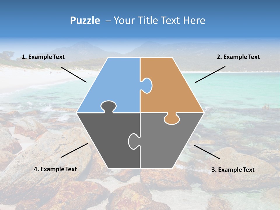 Bay Beach Cove PowerPoint Template