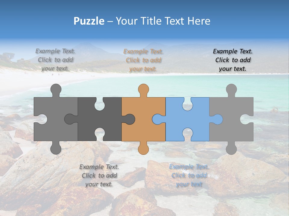 Bay Beach Cove PowerPoint Template