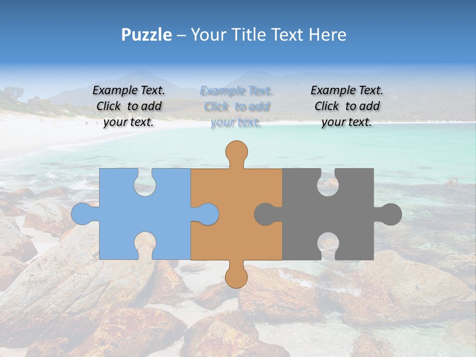 Bay Beach Cove PowerPoint Template