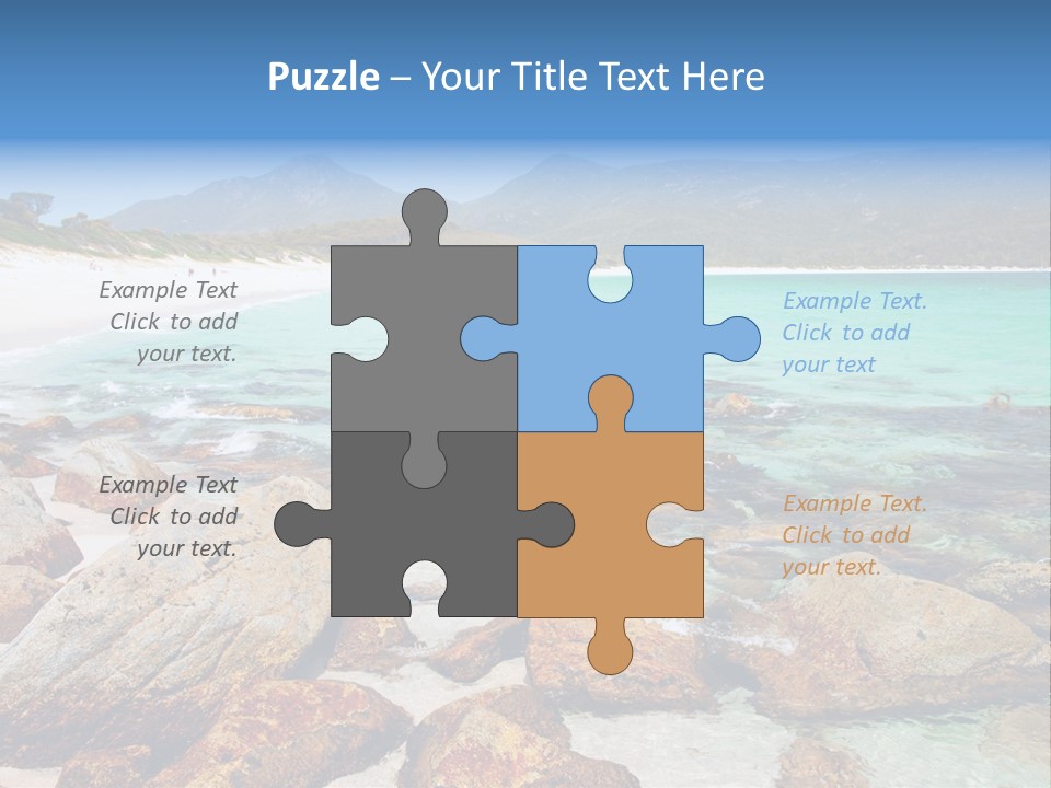 Bay Beach Cove PowerPoint Template