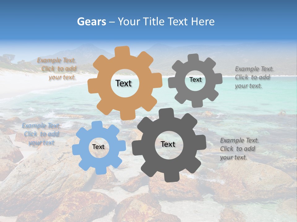 Bay Beach Cove PowerPoint Template