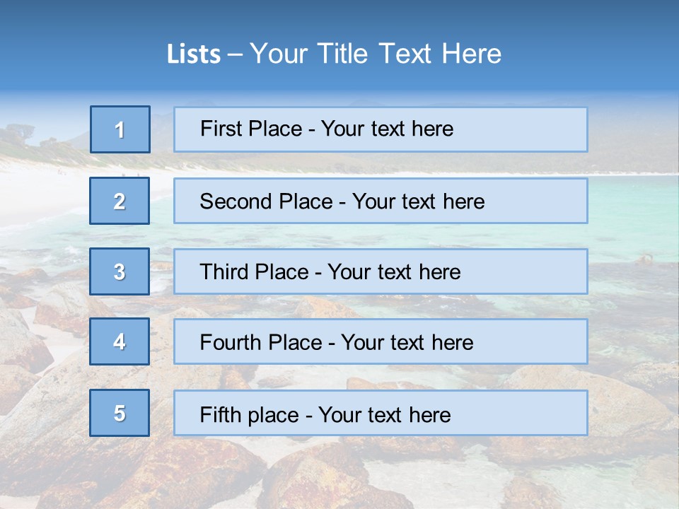 Bay Beach Cove PowerPoint Template