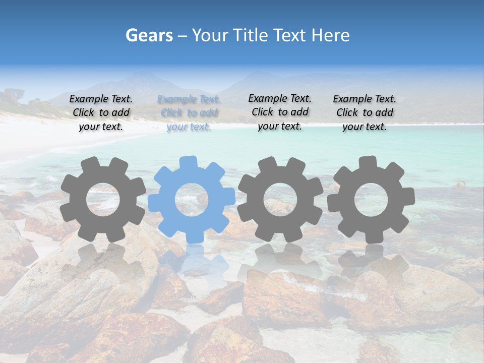 Bay Beach Cove PowerPoint Template