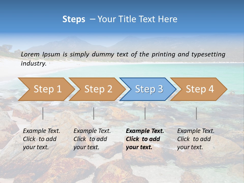 Bay Beach Cove PowerPoint Template