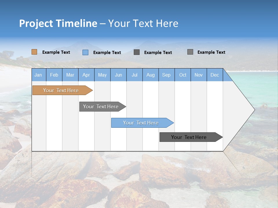 Bay Beach Cove PowerPoint Template