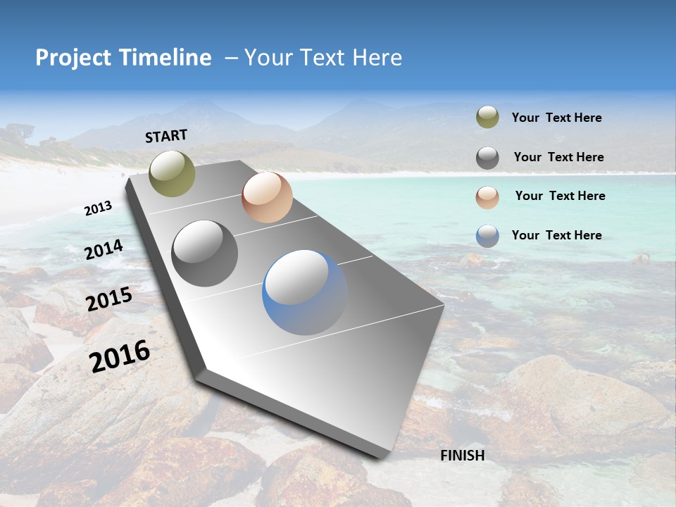 Bay Beach Cove PowerPoint Template