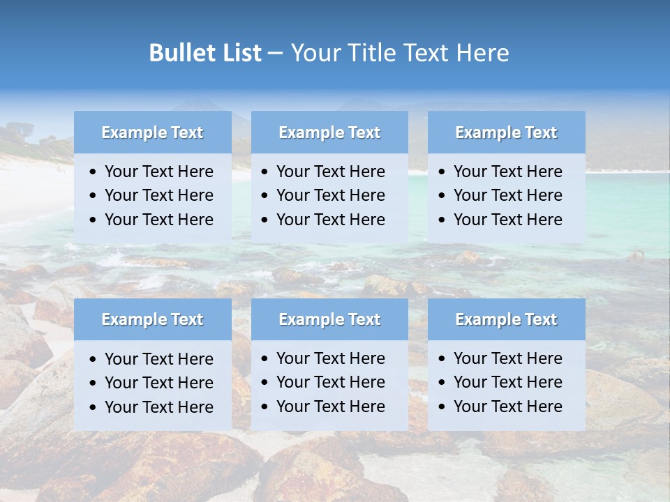 Bay Beach Cove PowerPoint Template