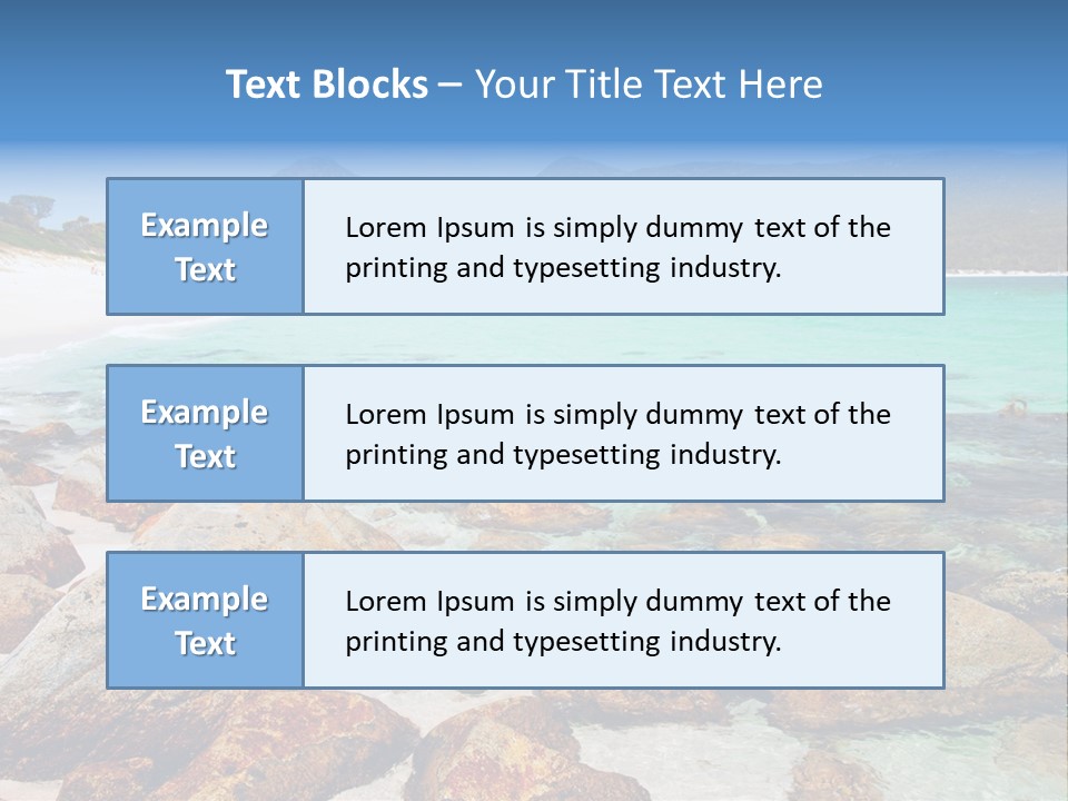 Bay Beach Cove PowerPoint Template