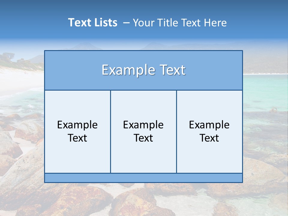 Bay Beach Cove PowerPoint Template