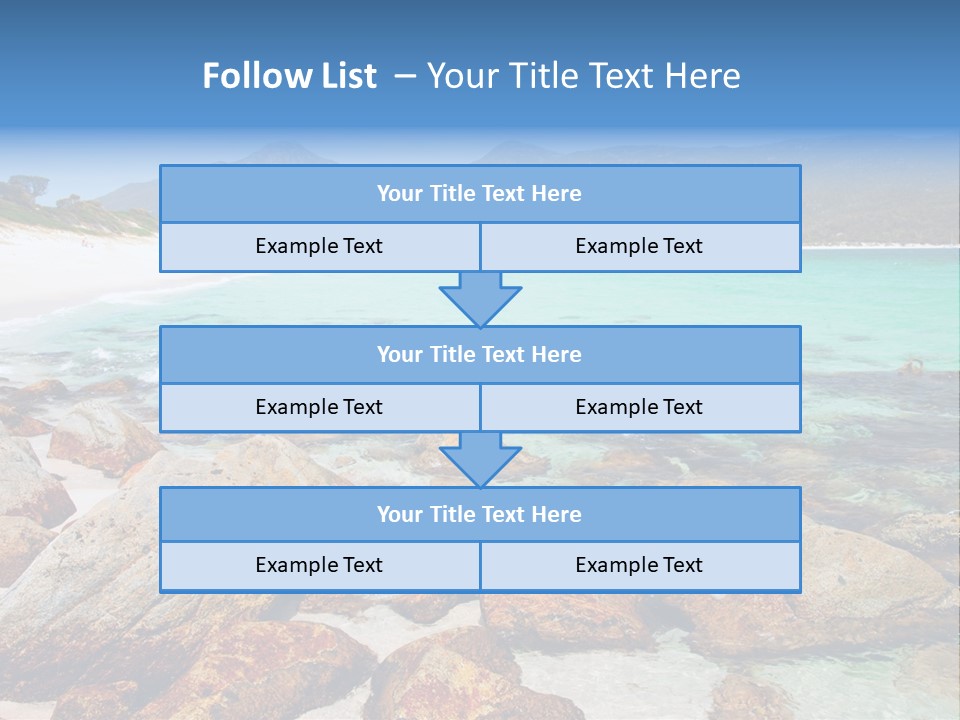 Bay Beach Cove PowerPoint Template