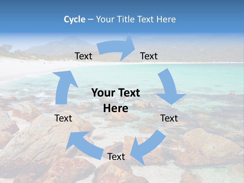 Bay Beach Cove PowerPoint Template