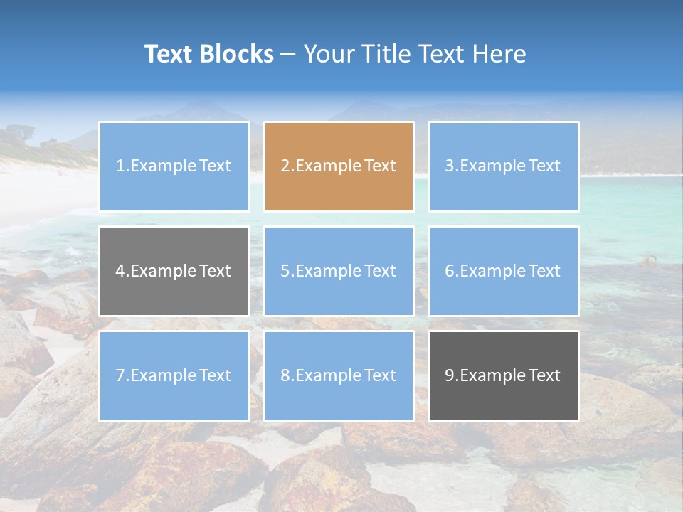 Bay Beach Cove PowerPoint Template