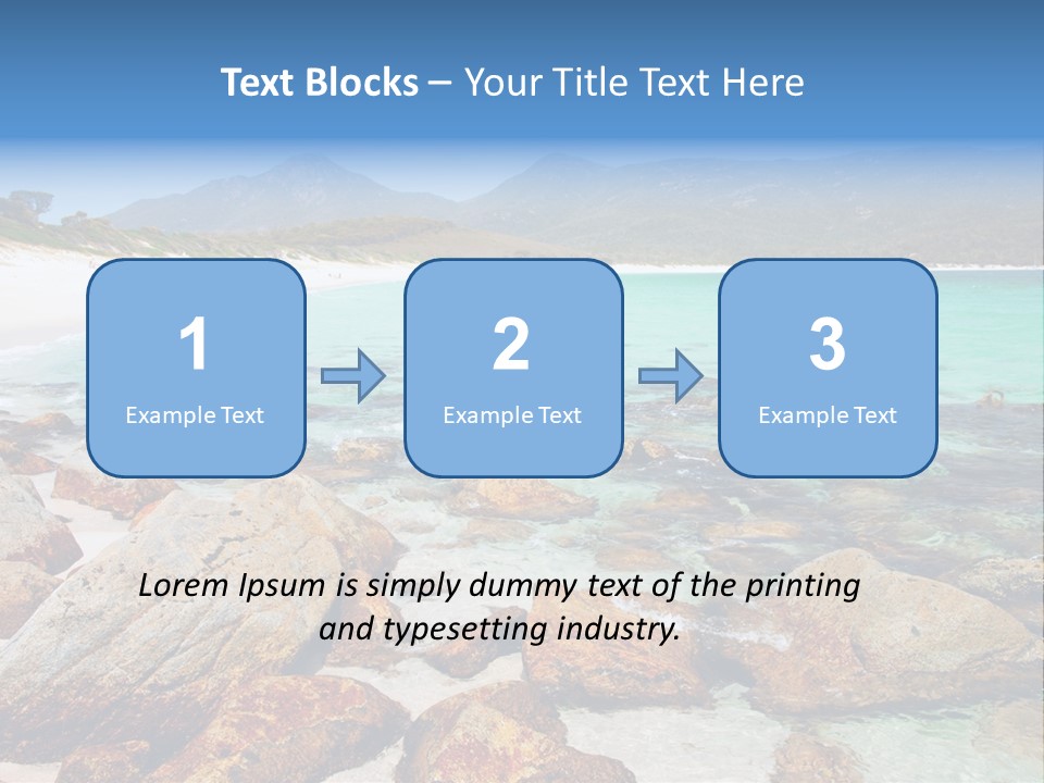 Bay Beach Cove PowerPoint Template