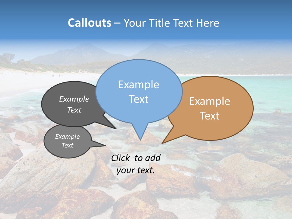 Bay Beach Cove PowerPoint Template