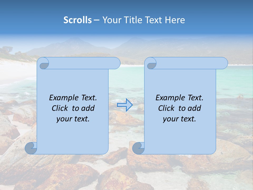 Bay Beach Cove PowerPoint Template