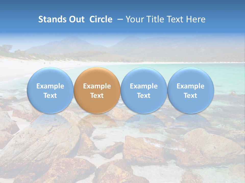 Bay Beach Cove PowerPoint Template
