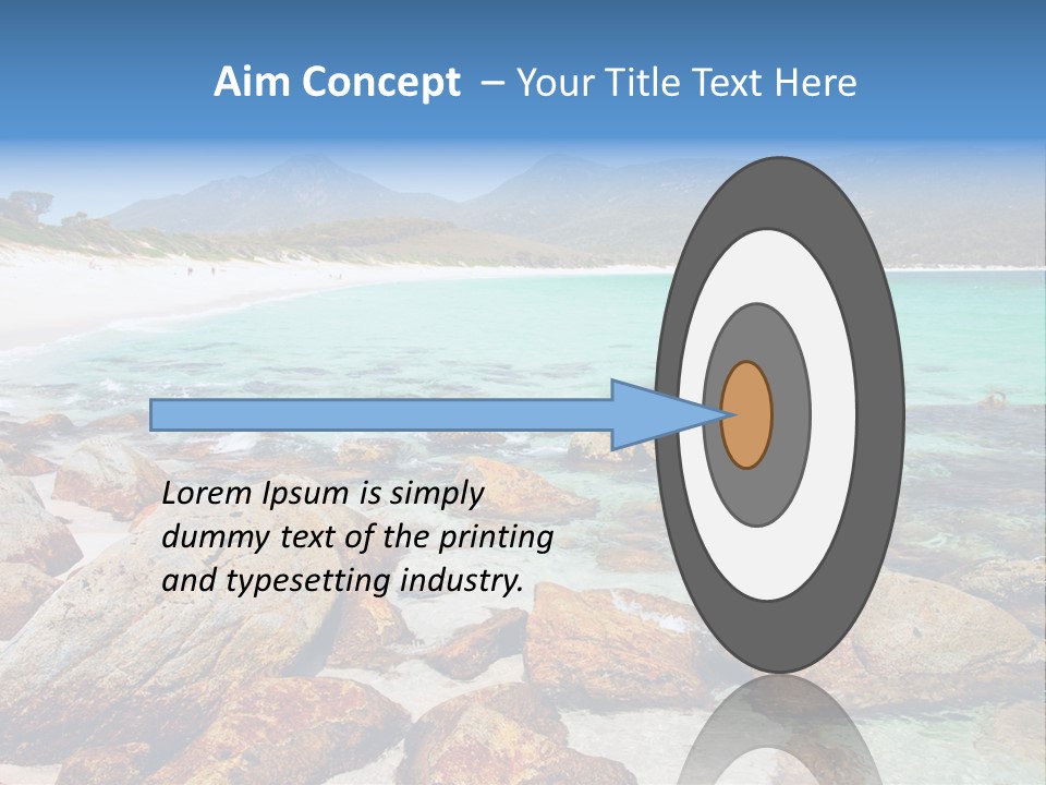 Bay Beach Cove PowerPoint Template