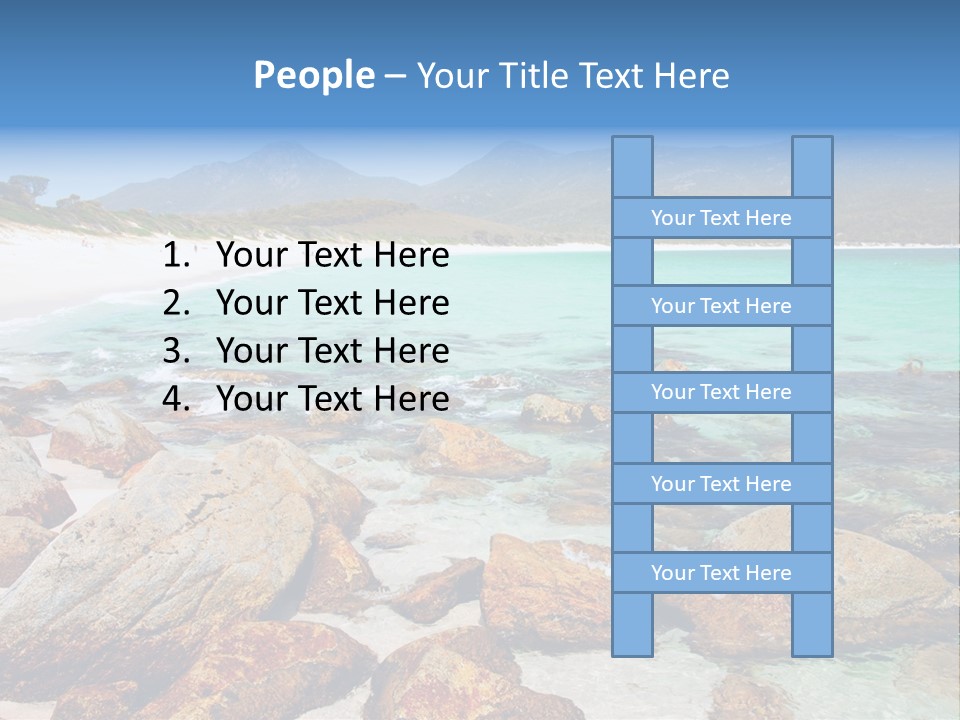 Bay Beach Cove PowerPoint Template