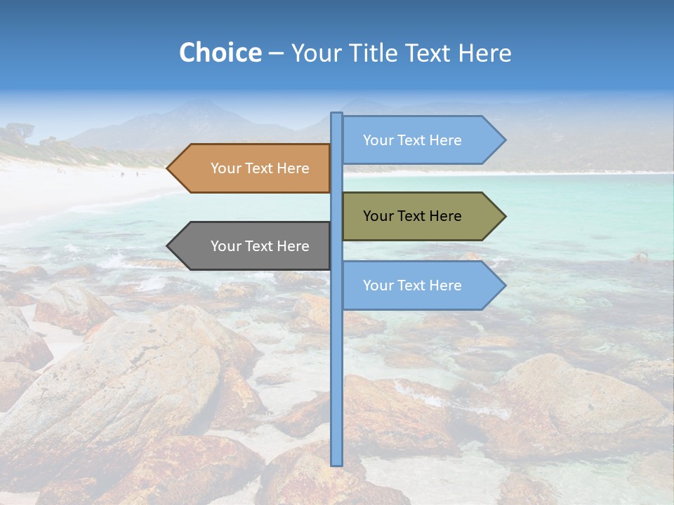 Bay Beach Cove PowerPoint Template