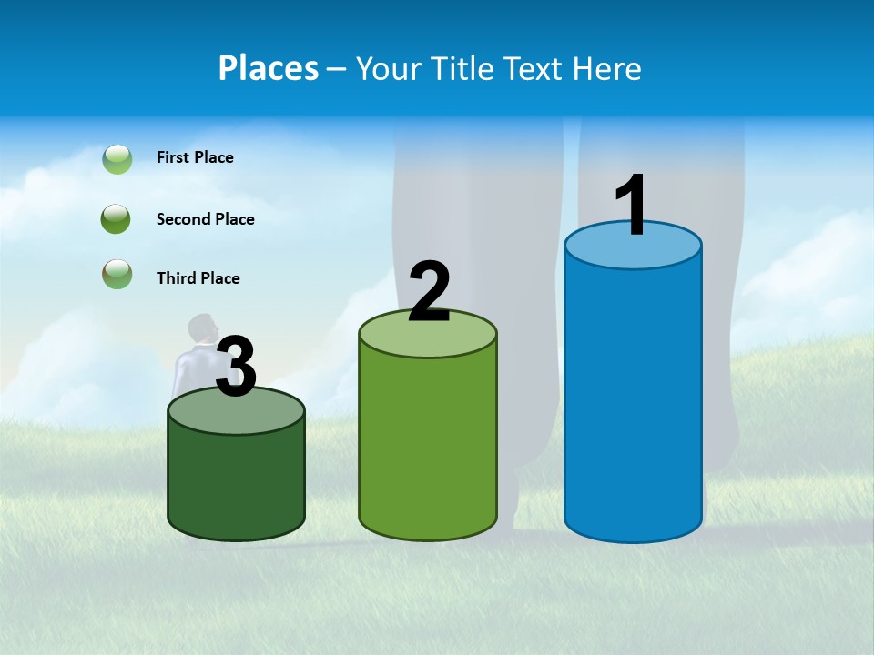 Small Outdoor Person PowerPoint Template