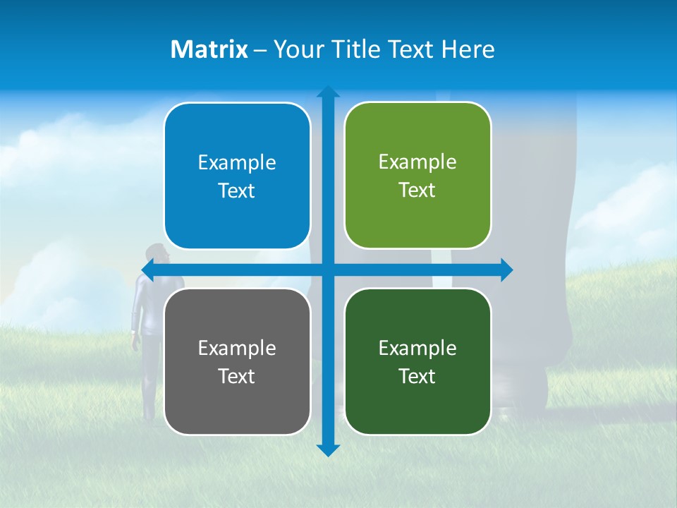 Small Outdoor Person PowerPoint Template
