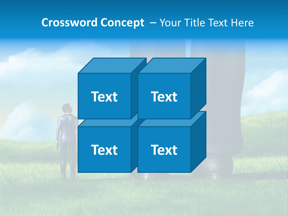 Small Outdoor Person PowerPoint Template
