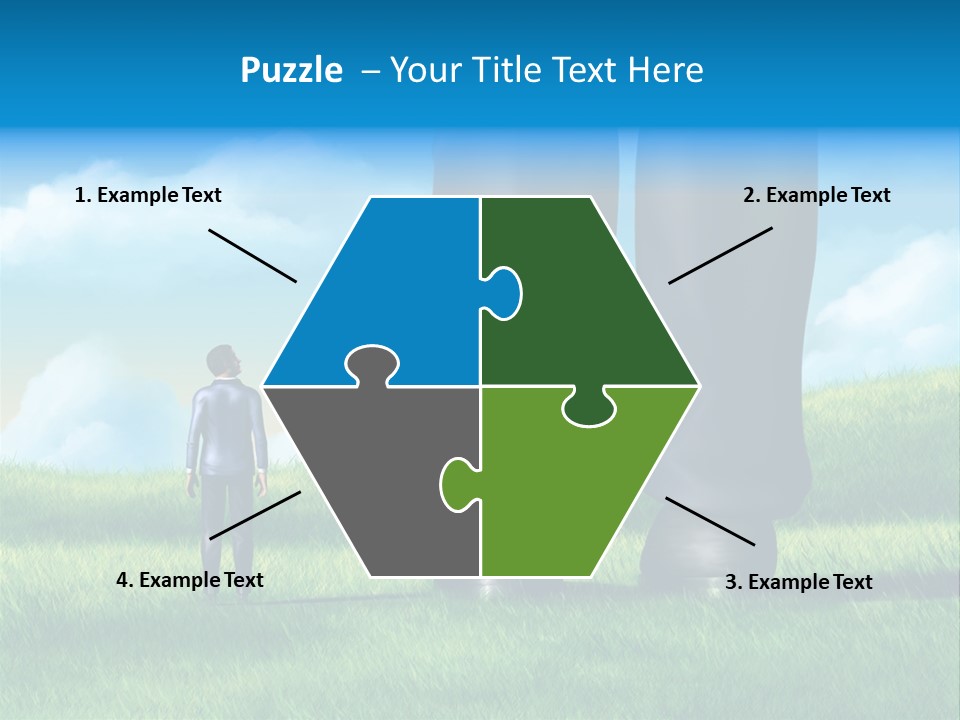 Small Outdoor Person PowerPoint Template