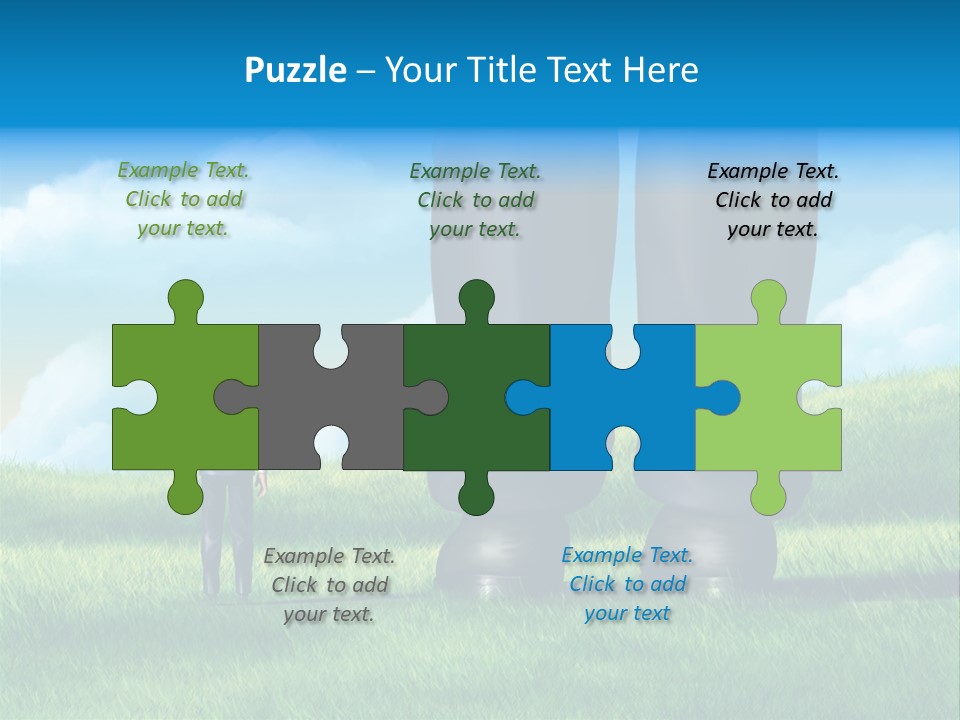 Small Outdoor Person PowerPoint Template