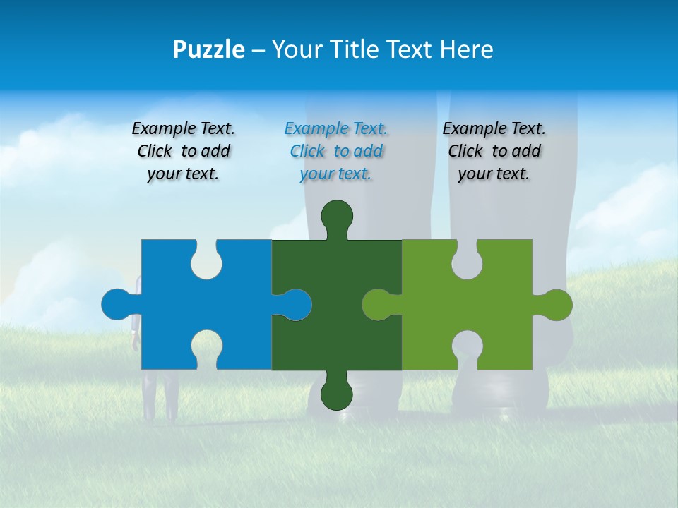 Small Outdoor Person PowerPoint Template