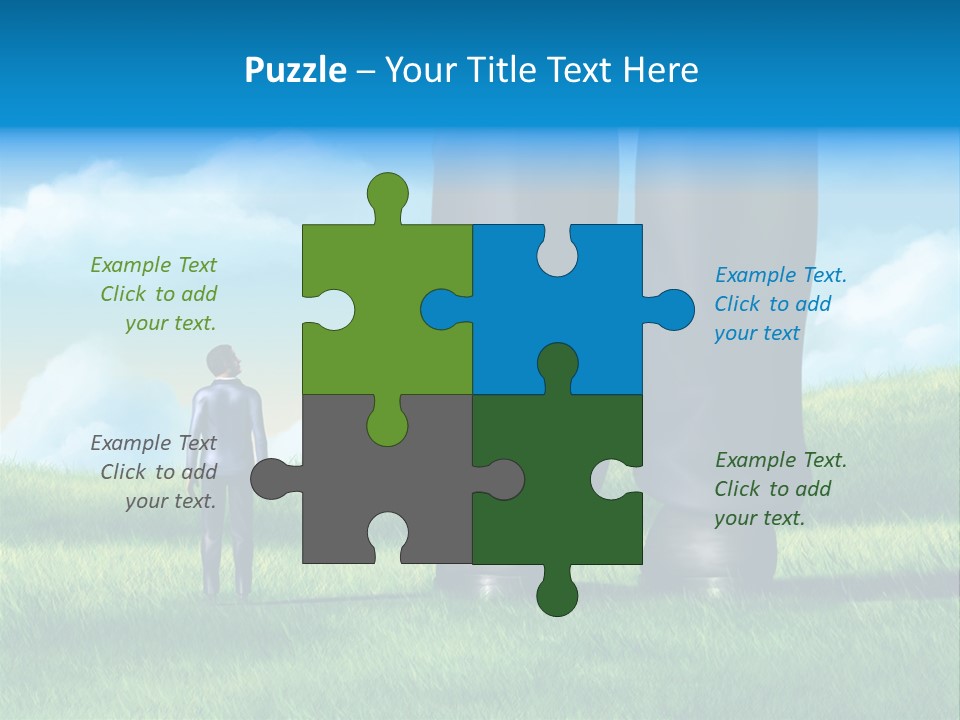 Small Outdoor Person PowerPoint Template