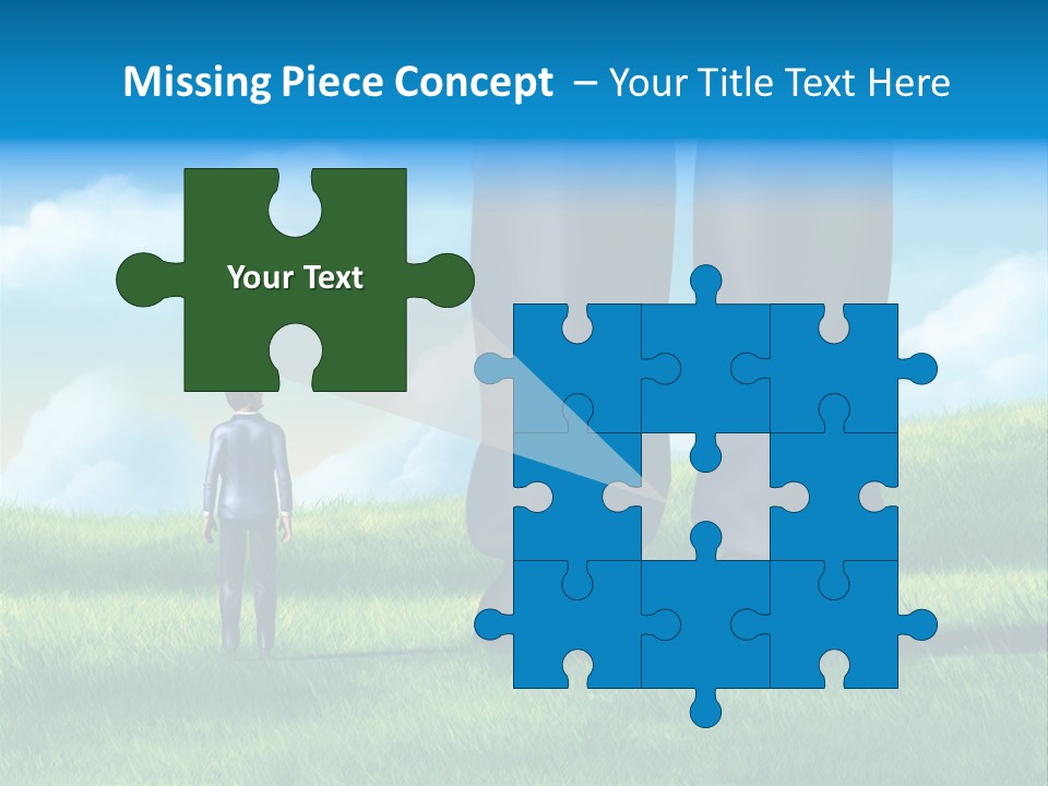 Small Outdoor Person PowerPoint Template