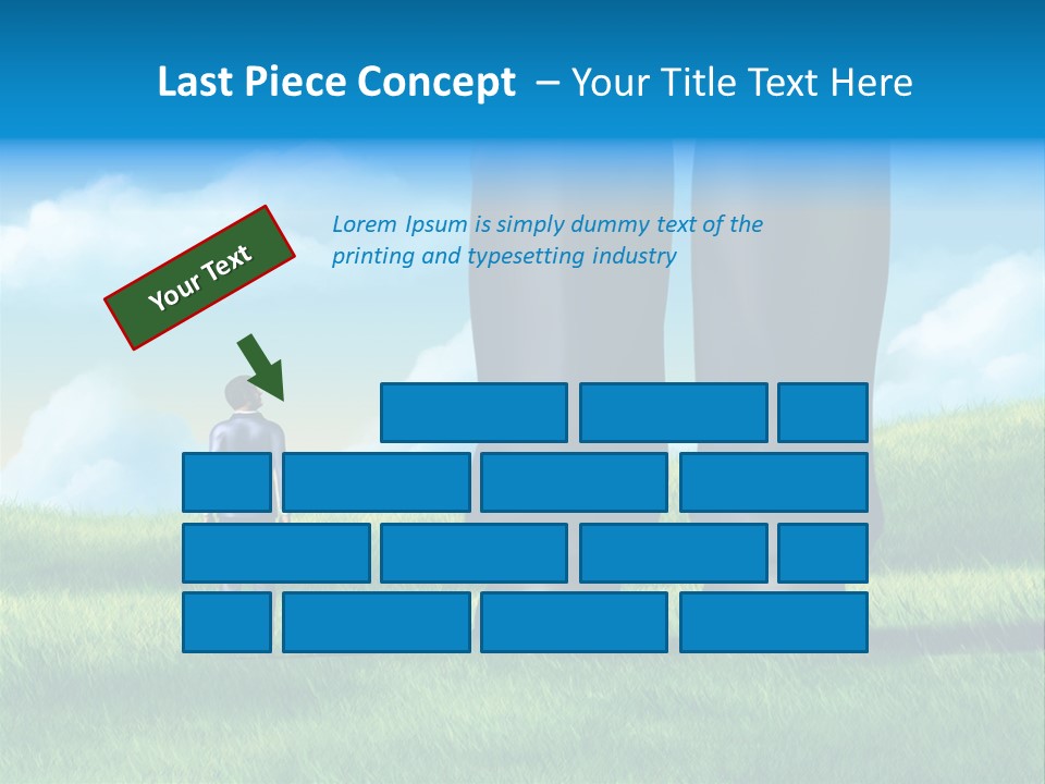 Small Outdoor Person PowerPoint Template