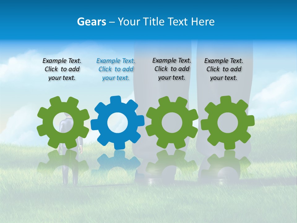 Small Outdoor Person PowerPoint Template