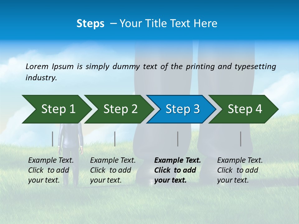Small Outdoor Person PowerPoint Template