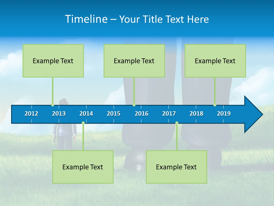 Small Outdoor Person PowerPoint Template