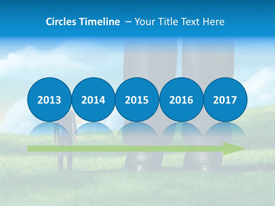 Small Outdoor Person PowerPoint Template