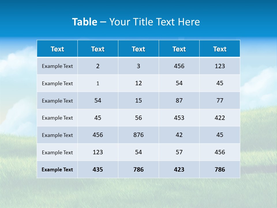 Small Outdoor Person PowerPoint Template