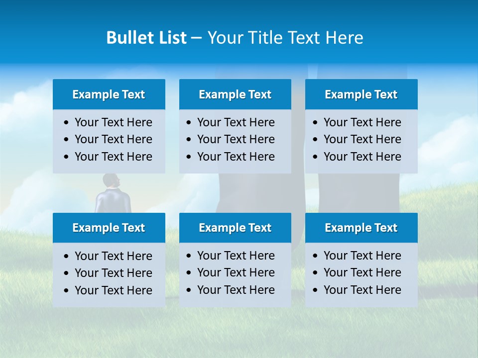 Small Outdoor Person PowerPoint Template