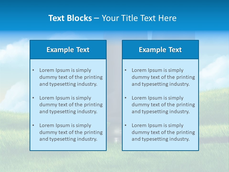 Small Outdoor Person PowerPoint Template