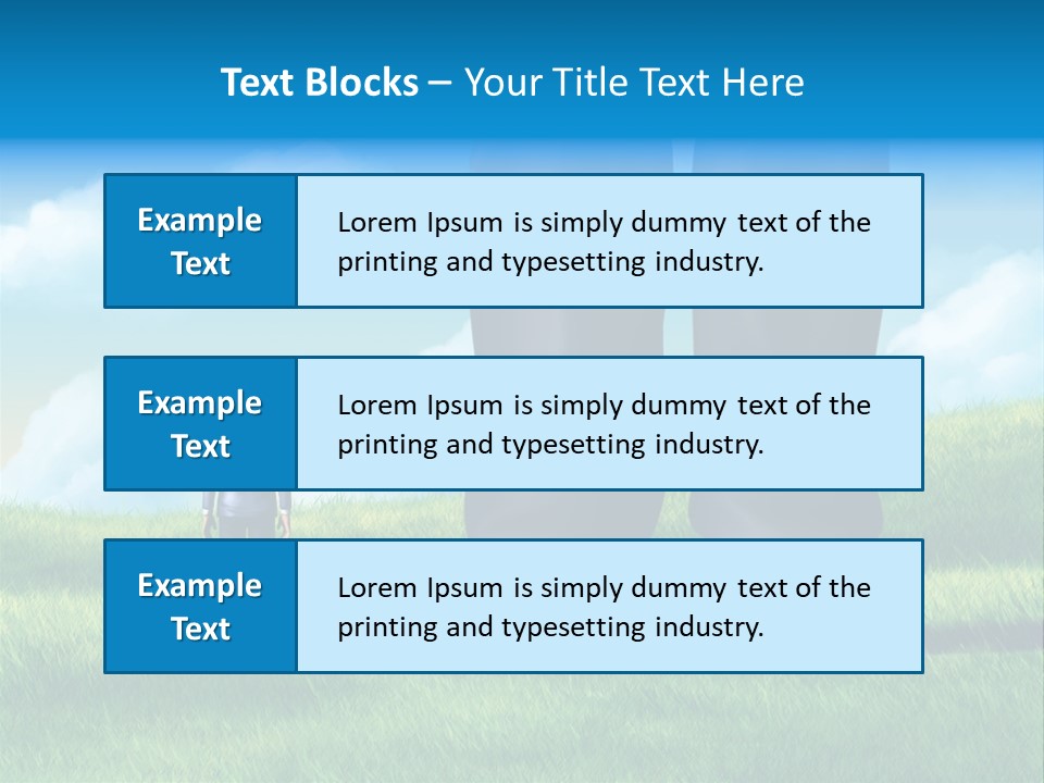 Small Outdoor Person PowerPoint Template