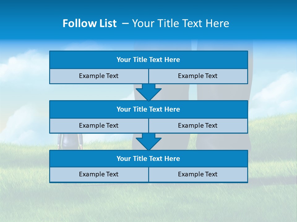 Small Outdoor Person PowerPoint Template