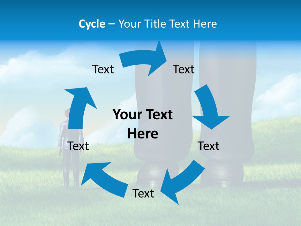 Small Outdoor Person PowerPoint Template