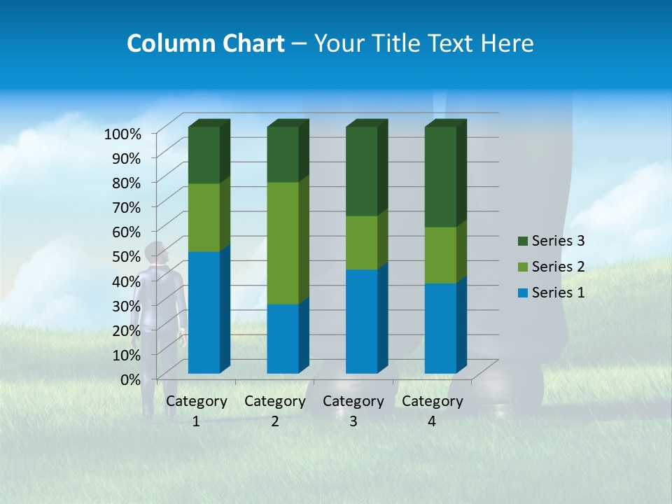 Small Outdoor Person PowerPoint Template