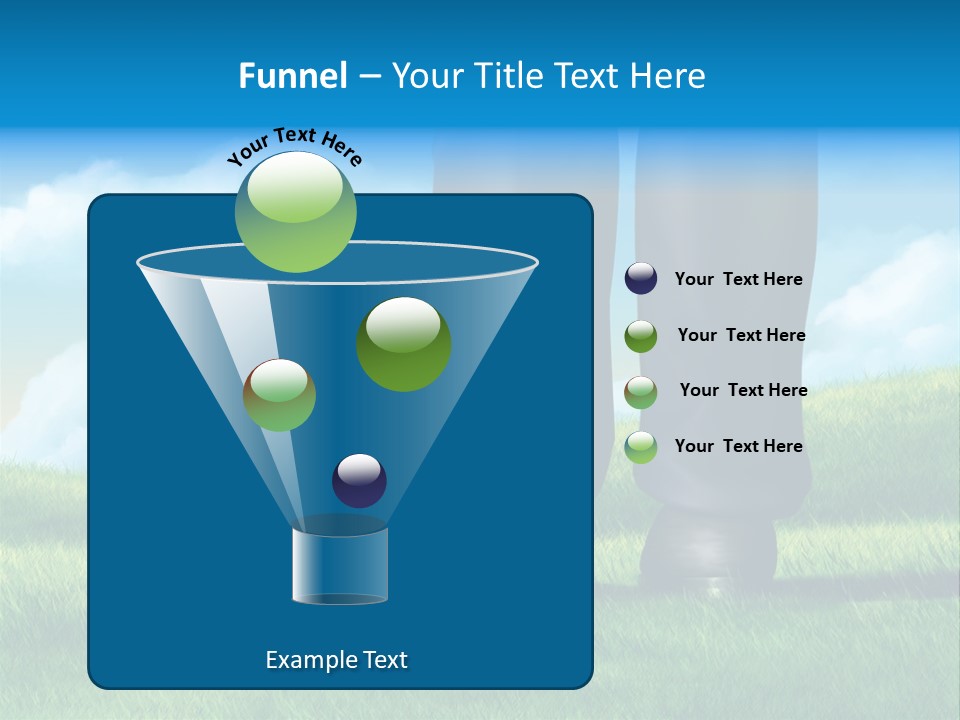 Small Outdoor Person PowerPoint Template